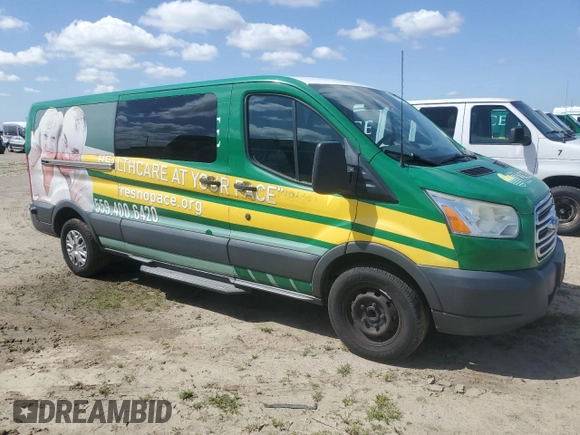 2015 Ford Transit XL with VIN 1FBZX2YM7FKA72496, listed as a Copart auction lot 51863125 with 248,949 mi miles and Clean title. Bid and sale history available at DreamBid. Image 4.