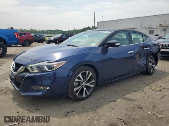 2016 Nissan Maxima SL with VIN 1N4AA6AP2GC392414, listed as a Copart auction lot 60598635 with 105,151 mi miles and Salvage title. Bid and sale history available at DreamBid. Image 1.