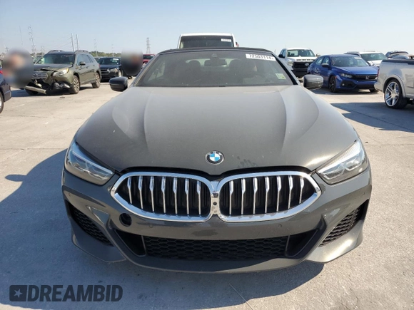 2022 BMW 8 Series 840i with VIN WBADZ2C08NCJ12305, listed as a Copart auction lot 72503114 with 26,817 mi miles and Salvage Title. Bid and sale history available at carsss.com. Image 5.