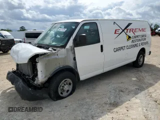 2017 Chevrolet Express Cargo с VIN 1GCZGHFG6H1114323, выставлен на аукционе Copart как лот 53777275 с пробегом Не указан миль и Списание • Salvage title. История ставок и продаж доступна на DreamBid. Изображение 1.