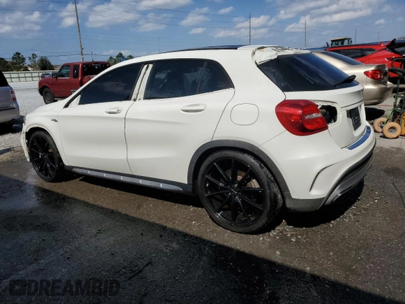 2015 Mercedes-Benz GLA 45 AMG z VIN WDDTG5CB9FJ088977, wystawiony jako Copart lot #44531935 z przebiegiem 132 033 mil mil oraz Szkoda całkowita • Salvage title. Historia ofert i sprzedaży dostępna na DreamBid. Obrazek 2.