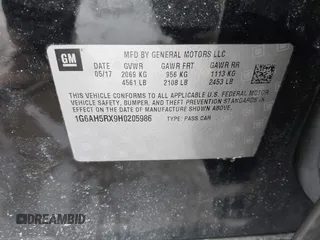 2017 Cadillac ATS Luxury AWD z VIN 1G6AH5RX9H0205986, wystawiony jako IAAI lot #41668297 z przebiegiem 80 094 mil mil oraz . Historia ofert i sprzedaży dostępna na DreamBid. Obrazek 9.