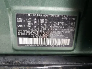 2013 Subaru Outback 2.5i with VIN 4S4BRBAC9D1213785, listed as a Copart auction lot 45170145 with 158,517 mi miles and Salvage title. Bid and sale history available at DreamBid. Image 13.