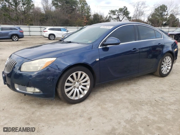 2011 Buick Regal CXL RL4 with VIN W04GS5EC4B1007906, listed as a Copart auction lot 85828344 with NaN miles and Salvage Title. Bid and sale history available at carsss.com. Image 1.