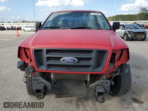 2005 Ford F-150 XL with VIN 1FTRF14W05NB33328, listed as a Copart auction lot 51165025 with 166,137 mi miles and Salvage Title. Bid and sale history available at carsss.com. Image 5.