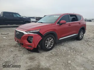2019 Hyundai Santa Fe SE with VIN 5NMS23AD2KH108256, listed as a Copart auction lot 50613895 with 0 mi miles and Salvage Title. Bid and sale history available at carsss.com. Image 1.