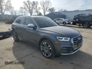 2018 Audi SQ5 Premium Plus with VIN WA1A4AFYXJ2214358, listed as a Copart auction lot 87127454 with 61,043 mi miles and Salvage Title. Bid and sale history available at DreamBid. Image 4.