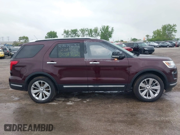 2019 Ford Explorer Limited with VIN 1FM5K8F88KGA05495, listed as a IAAI auction lot 39376371 with 60,451 mi miles. Bid and sale history available at carsss.com. Image 14.