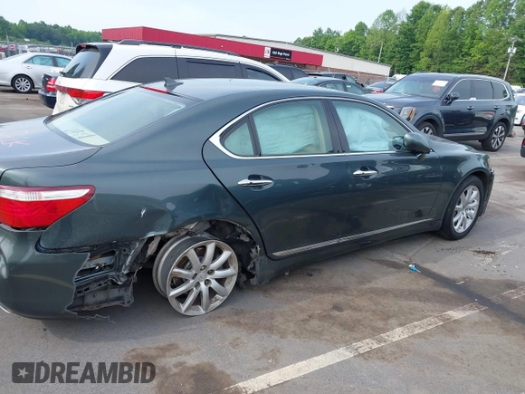 2007 Lexus LS 460 with VIN JTHBL46F475037017, listed as a IAAI auction lot 42291980 with 245,333 mi miles and . Bid and sale history available at DreamBid. Image 13.