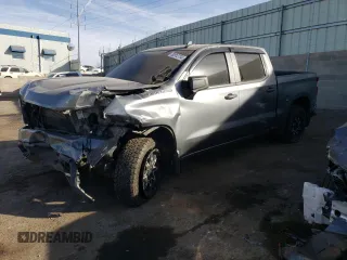 2020 Chevrolet Silverado 1500 Custom with VIN 3GCUYBEF7LG172724, listed as a Copart auction lot 83912734 with 71,139 mi miles and Salvage Title. Bid and sale history available at DreamBid. Image 1.
