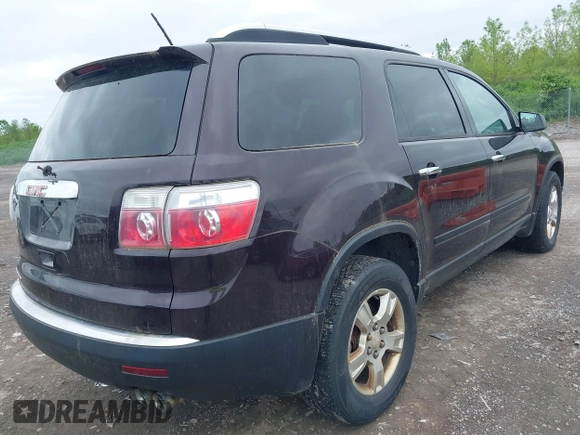2009 GMC Acadia SLE1 with VIN 1GKER13DX9J146711, listed as a IAAI auction lot 42296910 with 144,285 mi miles and . Bid and sale history available at DreamBid. Image 4.