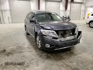 2014 Nissan Pathfinder Platinum with VIN 5N1AR2MM8EC673493, listed as a Copart auction lot 61280545 with 100,569 mi miles and Salvage title. Bid and sale history available at DreamBid. Image 14.