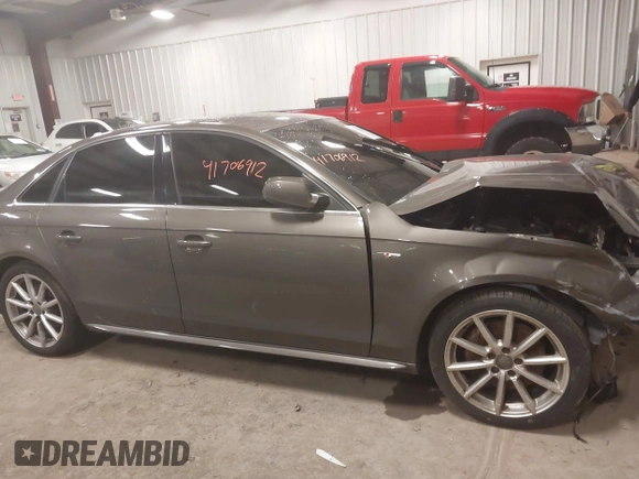 2014 Audi A4 Premium Plus with VIN WAUFFAFL1EN004940, listed as a IAAI auction lot 41706912 with 72,527 mi miles. Bid and sale history available at carsss.com. Image 13.