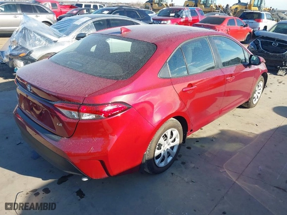 2024 Toyota Corolla LE with VIN 5YFB4MDE2RP227428, listed as a IAAI auction lot 41344237 with 996 mi miles. Bid and sale history available at carsss.com. Image 4.