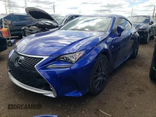 2015 Lexus RC 350 F Sport z VIN JTHSE5BC1F5002302, wystawiony jako Copart lot #55517685 z przebiegiem 54 264 mil mil oraz Szkoda całkowita • Salvage title. Historia ofert i sprzedaży dostępna na DreamBid. Obrazek 1.