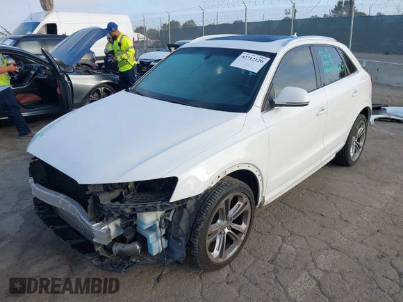 2017 Audi Q3 Premium Plus with VIN WA1JCCFS2HR017731, listed as a IAAI auction lot 42712120 with 89,741 mi miles and . Bid and sale history available at DreamBid. Image 2.