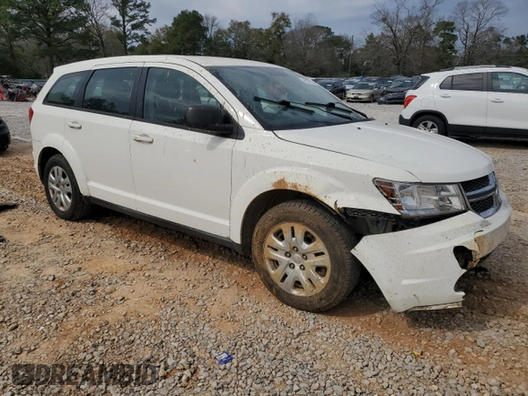 2014 Dodge Journey American Value Pkg with VIN 3C4PDCAB6ET112087, listed as a Copart auction lot 46923925 with 153,517 mi miles and Salvage Title. Bid and sale history available at carsss.com. Image 4.