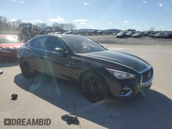 2021 Infiniti Q50 Luxe z VIN JN1EV7BR4MM752541, wystawiony jako Copart lot #47064425 z przebiegiem 64 130 mil mil oraz Szkoda całkowita • Salvage title. Historia ofert i sprzedaży dostępna na DreamBid. Obrazek 4.