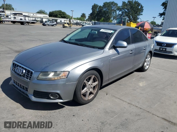 2009 Audi A4 Premium z VIN WAUJF78K29N046475, wystawiony jako Copart lot #57906825 z przebiegiem 152 566 mil mil oraz Szkoda całkowita • Salvage title. Historia ofert i sprzedaży dostępna na DreamBid. Obrazek 1.