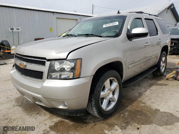 2007 Chevrolet Tahoe LT with VIN 1GNFK13027J123753, listed as a Copart auction lot 49707865 with 190,992 mi miles and Salvage Title. Bid and sale history available at carsss.com. Image 1.