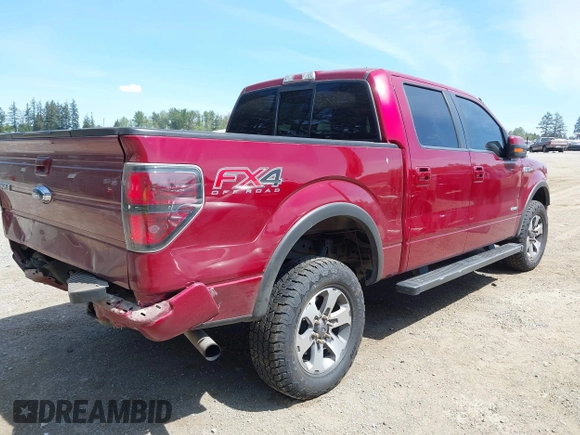 2014 Ford F-150 XL with VIN 1FTFW1ET5EKG06097, listed as a IAAI auction lot 42218332 with 208,263 mi miles and . Bid and sale history available at DreamBid. Image 4.