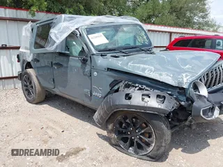 2024 Jeep Wrangler Sahara z VIN 1C4RJXP64RW231954, wystawiony jako IAAI lot #42289195 z przebiegiem Nie podano mil oraz . Historia ofert i sprzedaży dostępna na DreamBid. Obrazek 1.