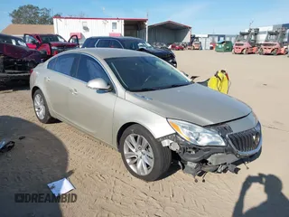 2014 Buick Regal with VIN 2G4GK5EX3E9219488, listed as a IAAI auction lot 41464076 with 110,728 mi miles. Bid and sale history available at carsss.com. Image 1.