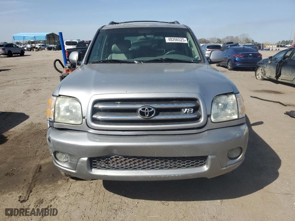 2002 Toyota Sequoia Limited with VIN 5TDZT38A42S064877, listed as a Copart auction lot 48266525 with 141,403 mi miles and Clean Title. Bid and sale history available at carsss.com. Image 5.