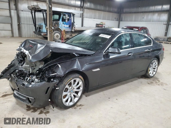 2014 BMW 5 Series 535i xDrive with VIN WBA5B3C55ED539624, listed as a Copart auction lot 86991524 with 105,860 mi miles and Salvage Title. Bid and sale history available at carsss.com. Image 1.