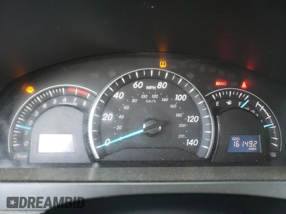 2012 Toyota Camry L with VIN 4T1BF1FK3CU585185, listed as a Copart auction lot 53078185 with 161,492 mi miles and Salvage Title. Bid and sale history available at DreamBid. Image 9.