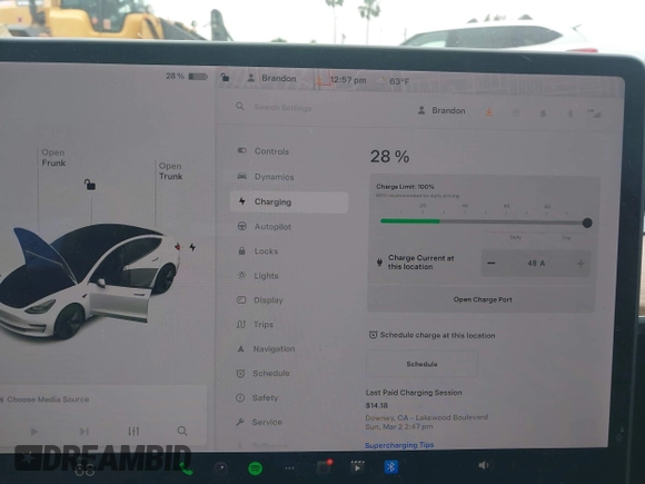 2021 Tesla Model 3 Long Range with VIN 5YJ3E1EB6MF878957, listed as a IAAI auction lot 41915482 with 59,578 mi miles. Bid and sale history available at carsss.com. Image 17.