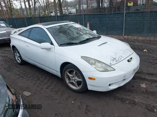2000 Toyota Celica GTS with VIN JTDDY32T7Y0017943, listed as a IAAI auction lot 41684674 with 176,098 mi miles. Bid and sale history available at carsss.com. Image 1.