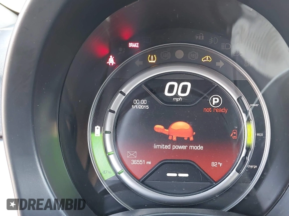 2016 FIAT 500e with VIN 3C3CFFGE8GT155154, listed as a IAAI auction lot 42023799 with 36,551 mi miles and . Bid and sale history available at DreamBid. Image 13.