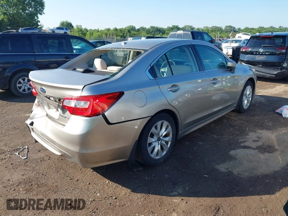 2015 Subaru Legacy Premium with VIN 4S3BNBD69F3053629, listed as a IAAI auction lot 42644348 with 91,693 mi miles and . Bid and sale history available at DreamBid. Image 4.