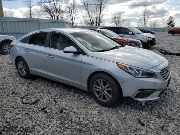 2015 Hyundai Sonata 2.4L SE with VIN 5NPE24AF9FH245448, listed as a Copart auction lot 51955425 with 0 mi miles and Salvage Title. Bid and sale history available at carsss.com. Image 4.