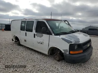 2008 Chevrolet Express Cargo Van with VIN 1GCGG25C881138805, listed as a Copart auction lot 46987615 with 0 mi miles and Non Repairable. Bid and sale history available at carsss.com. Image 4.