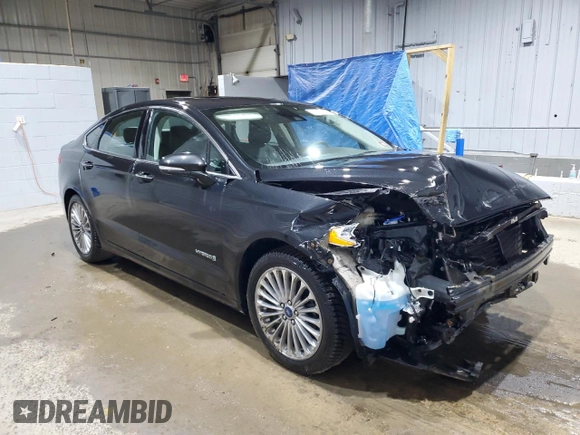 2014 Ford Fusion Titanium Hybrid with VIN 3FA6P0RU8ER238087, listed as a Copart auction lot 52515995 with Not provided miles and Salvage title. Bid and sale history available at DreamBid. Image 4.