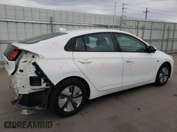 2018 Hyundai Ioniq Blue z VIN KMHC65LC4JU096316, wystawiony jako Copart lot #80973724 z przebiegiem 96 791 mil mil oraz Szkoda całkowita • Salvage title. Historia ofert i sprzedaży dostępna na DreamBid. Obrazek 3.
