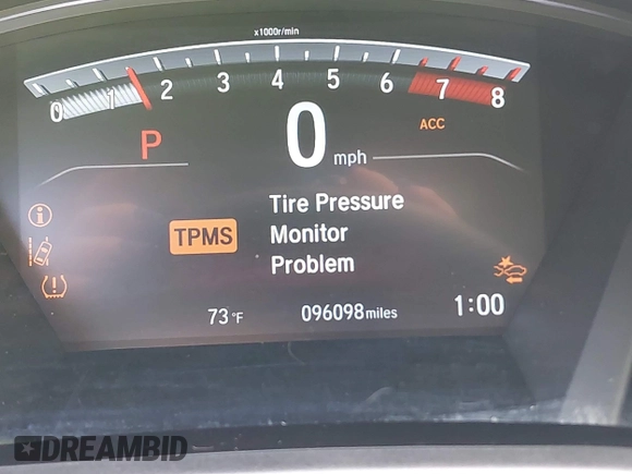 2018 Honda CR-V Touring with VIN 7FARW1H90JE012526, listed as a IAAI auction lot 42055078 with 96,098 mi miles and . Bid and sale history available at DreamBid. Image 15.