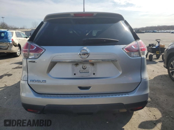 2016 Nissan Rogue SV with VIN 5N1AT2MT4GC774381, listed as a Copart auction lot 49072605 with 119,261 mi miles and Salvage Title. Bid and sale history available at carsss.com. Image 6.