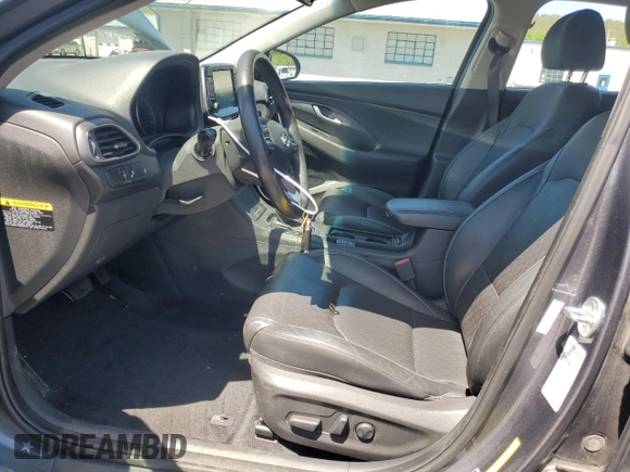 2018 Hyundai Elantra GT with VIN KMHH35LEXJU017506, listed as a Copart auction lot 54607085 with 43,214 mi miles and Salvage Title. Bid and sale history available at carsss.com. Image 7.