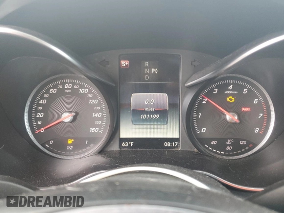 2016 Mercedes-Benz C 300 with VIN 55SWF4JB8GU178264, listed as a Copart auction lot 53858895 with 101,199 mi miles and Clean Title. Bid and sale history available at carsss.com. Image 9.
