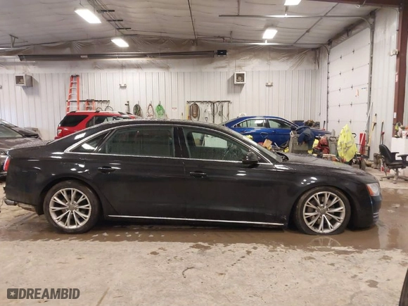 2013 Audi A8 L 3.0L with VIN WAURGAFD4DN002603, listed as a IAAI auction lot 41474881 with 117,220 mi miles. Bid and sale history available at carsss.com. Image 13.