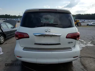 2012 Infiniti QX56 7-passenger with VIN JN8AZ2NF4C9515915, listed as a Copart auction lot 60258964 with 228,690 mi miles and Salvage Title. Bid and sale history available at carsss.com. Image 6.