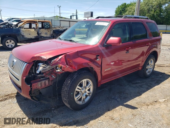 2008 Mercury Mariner Premier with VIN 4M2CU87138KJ22473, listed as a Copart auction lot 55357055 with 70,182 mi miles and Salvage title. Bid and sale history available at DreamBid. Image 1.