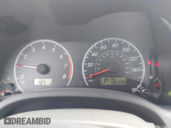 2010 Toyota Corolla with VIN 2T1BU4EE9AC487330, listed as a IAAI auction lot 42496933 with 186,396 mi miles and . Bid and sale history available at DreamBid. Image 7.