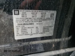 2018 GMC Terrain SLE Diesel with VIN 3GKALUEU0JL208872, listed as a Copart auction lot 87933515 with Not Provided miles and Salvage Title. Bid and sale history available at carsss.com. Image 12.