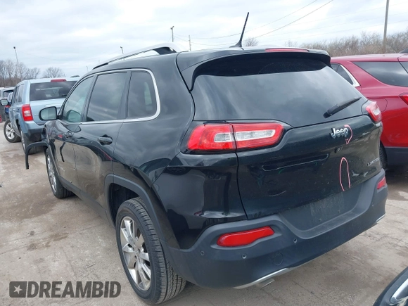 2014 Jeep Cherokee Limited with VIN 1C4PJLDS4EW115066, listed as a IAAI auction lot 41850944 with 125,980 mi miles. Bid and sale history available at carsss.com. Image 3.