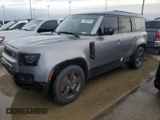 2024 Land Rover Defender X-Dynamic SE with VIN SALE27EUXR2296529, listed as a Copart auction lot 74383534 with 12,281 mi miles and Salvage Title. Bid and sale history available at carsss.com. Image 1.