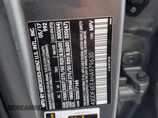 2017 Mercedes-Benz GLS 450 with VIN 4JGDF6EE4HA979630, listed as a Copart auction lot 67554454 with 100,653 mi miles and Clean Title. Bid and sale history available at DreamBid. Image 14.
